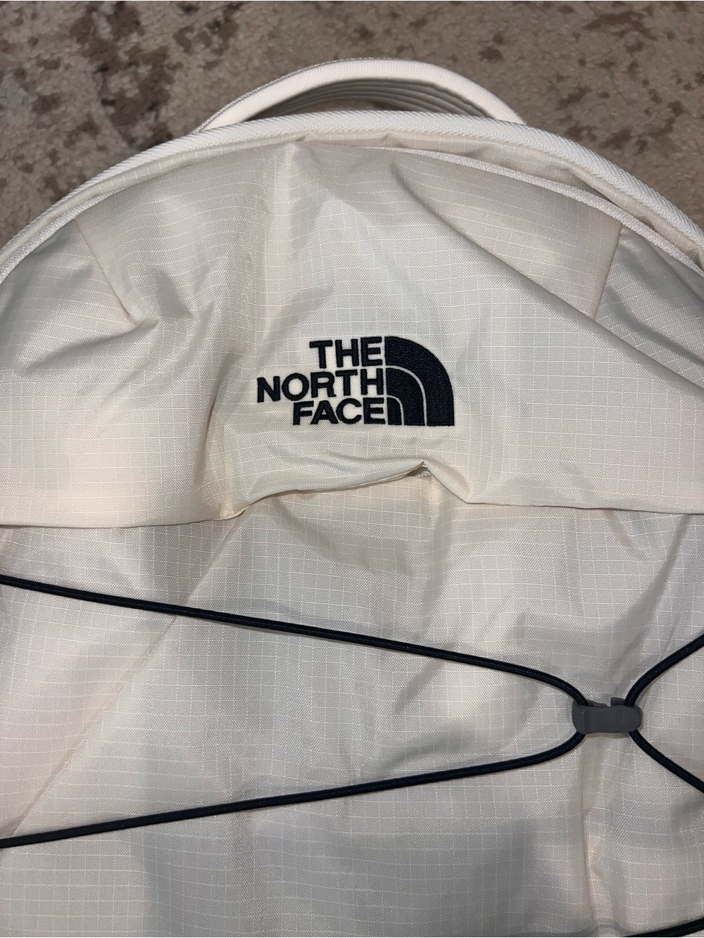 The North Face Borealis Backpack in Off-White with Black Bungee - Picture 3 of 8